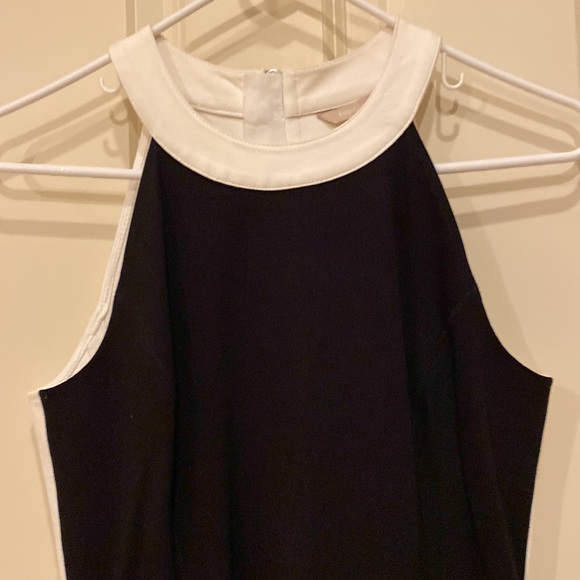Banana republic black and white halter dress size 6P - Picture 2 of 5